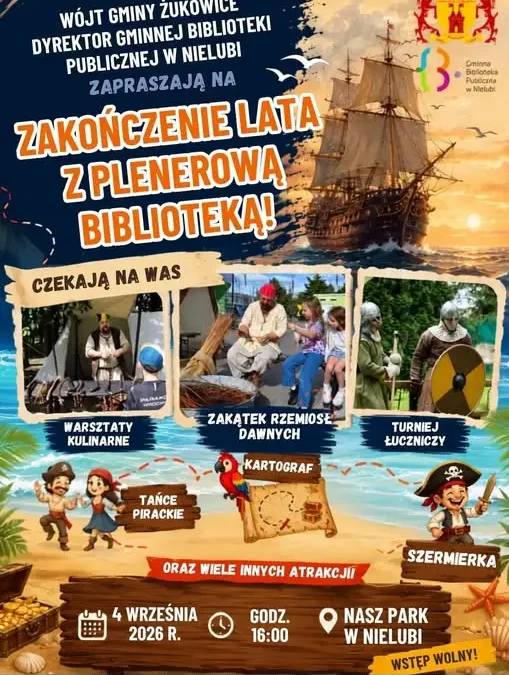 Pirackie Zakończenie Lata w Żukowicach – plenerowa biblioteka zaprasza