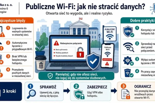 Publiczne Wi-Fi: wygoda czy pułapka? Kilka zasad, które ochronią Twoje dane