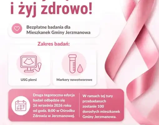 Jerzmanowa: zapisy na bezpłatne badania profilaktyczne dla mieszkanek