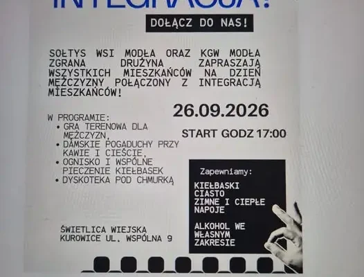 Modła i Kurowice: piknik integracyjny z grami terenowymi już 26 września