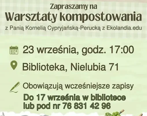 Warsztaty kompostowania w Nielubi – jak zamienić odpady w nawóz