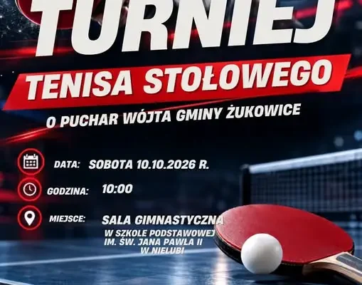 Gminny Turniej Tenisa Stołowego w Nielubi – zapisy do 2 października