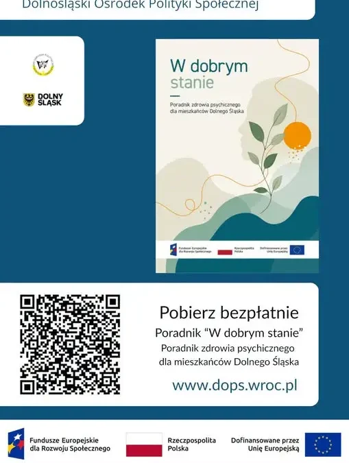 Bezpłatny poradnik o zdrowiu psychicznym dla mieszkańców Dolnego Śląska