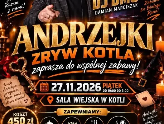 Zryw Kotla zaprasza na Andrzejki – wieczór pełen muzyki i tańca