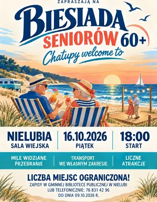 Biesiada Seniorów 60+ w Nielubi – zapisy do 9 października
