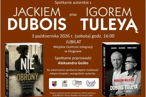 Spotkanie autorskie z Jackiem i Igorem Dubois-Tuleją w Głogowie