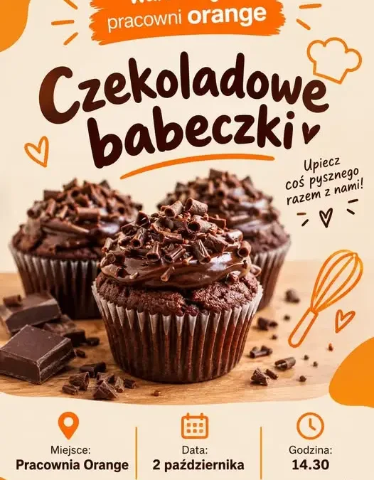 Kulinarne warsztaty dla dzieci w Przedmościu – pieczenie czekoladowych babeczek