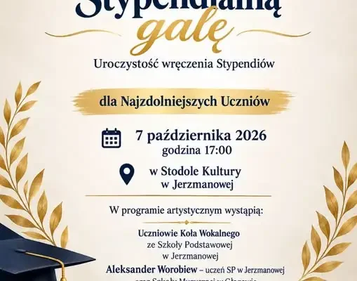 Stypendialna Gala w Gminie Jerzmanowa – święto młodych talentów