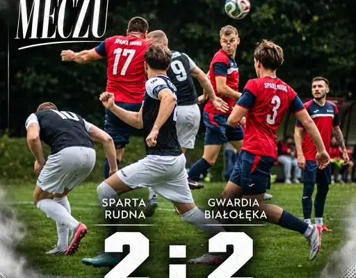 Gwardia Białołęka odrabia straty i remisuje ze Spartą Rudna 2:2