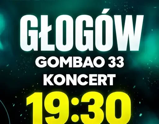 Koncert GOMBAO33 na terenie Pływalni Chrobry w Głogowie już dziś