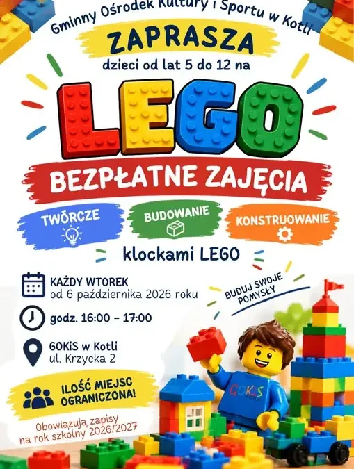 Kotla: Ruszyły zapisy na zajęcia z klockami LEGO dla dzieci