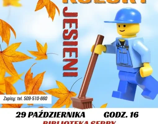 Warsztaty LEGO „Kolory jesieni” w bibliotece w Serbach – zapisy trwają