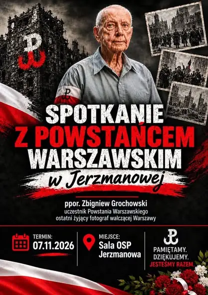 Jerzmanowa: 100-letni powstaniec warszawski spotka się z mieszkańcami
