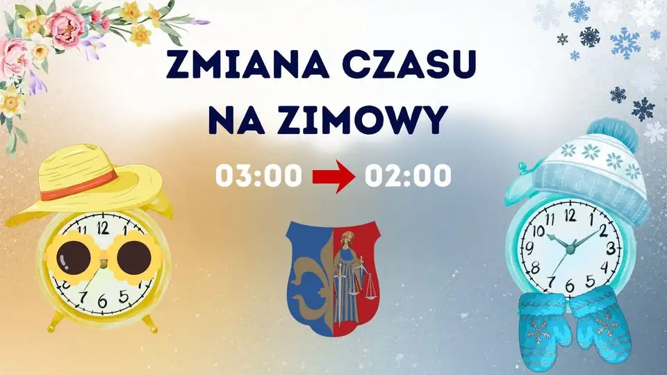 Zmiana czasu na zimowy – cofamy zegarki w nocy z 24 na 25 października