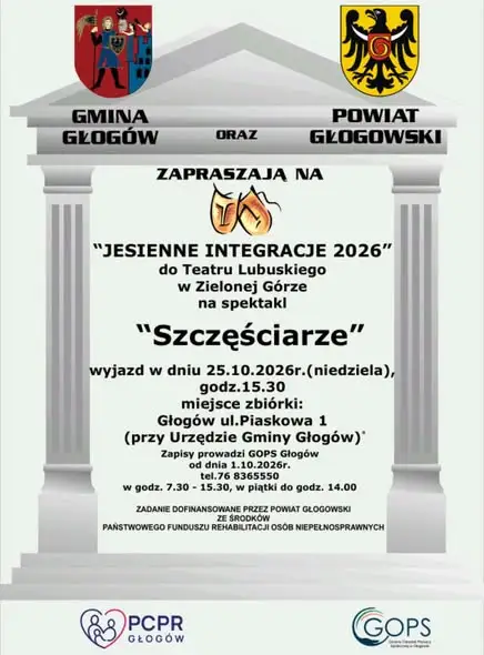 Jesienne Integracje 2026: mieszkańcy gminy Głogów wspólnie w teatrze