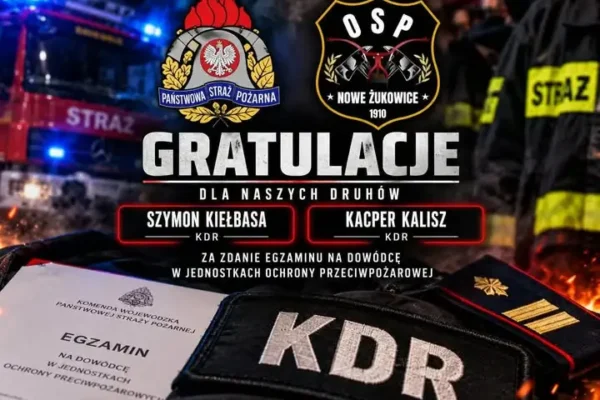 Druhowie Szymon Kiełbasa i Kacper Kalisz zdobyli uprawnienia KDR