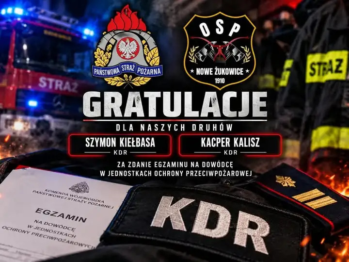 Druhowie Szymon Kiełbasa i Kacper Kalisz zdobyli uprawnienia KDR